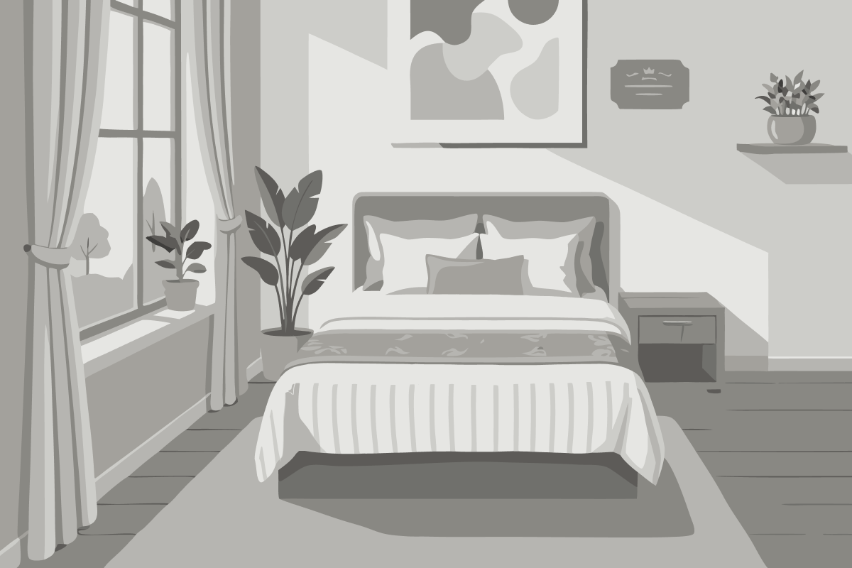 Doppel-/Zweibettzimmer mit eigenem Bad